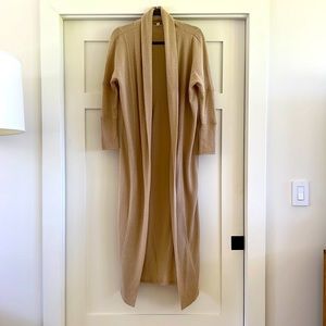 Free People waffle knit lounge set camel size small